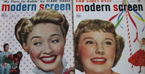 Two Modern Screen covers from my collection. Perhaps these were two of the issues that my grandma anxiously awaited the arrival of! (Photograph by Lindsey for TMP)