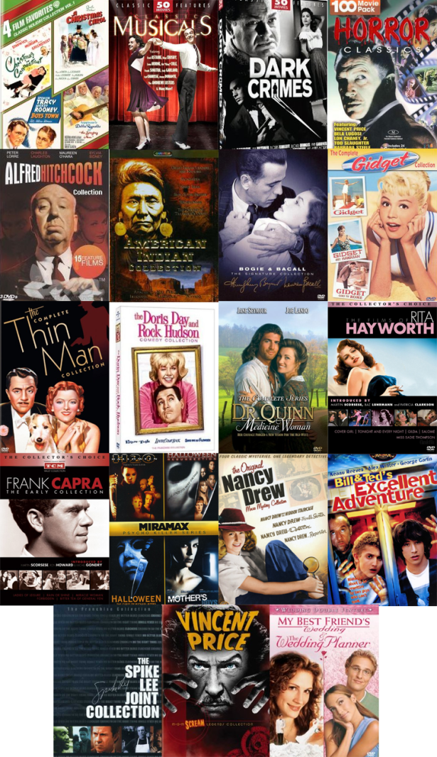 (Images compiled by TMP from various sources; mostly Amazon and the TCM Shop)