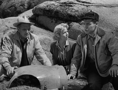 The brave adventurers: Professor Cleveland, Janet and Wayne. (Screen capture by Lindsey for TMP)