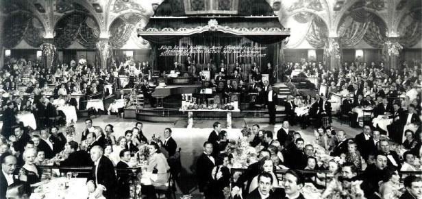 The 9th Academy Awards, shown in this photo, were also held at the Biltmore. Image courtesy of glamamor.com