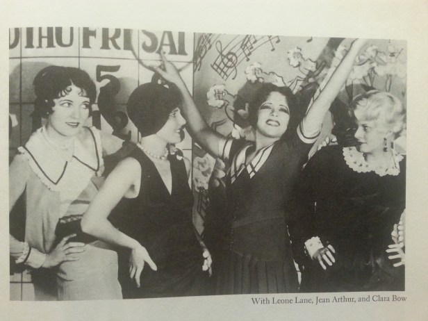 Photo from The Saturday Night Kid. Harlow poses with Clara Bow, Jean Arthur and Leone Lane. (Photo by Lindsey for TMP)