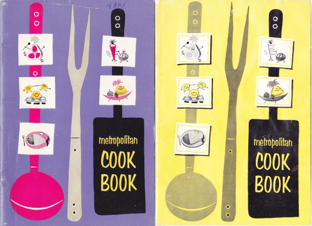 The purple cover is from 1957, the yellow from 1964. (Scanned by Lindsey for TMP)