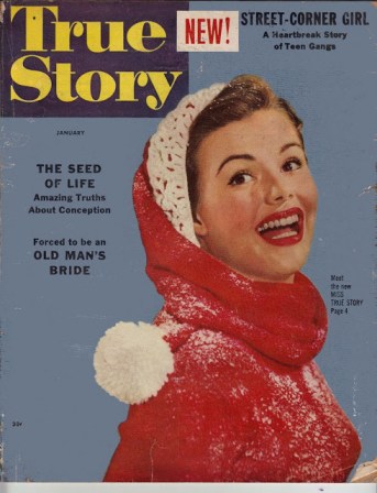 Cover of True Story, January 1954 (via the Really Big Vintage Junk Drawer)