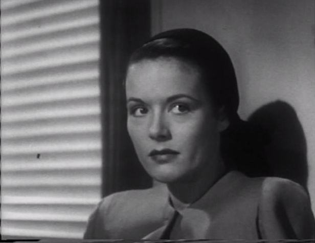 This whiny lady wonders how the mysterious doctor could have known a curve was coming up on the track if he'd never been on this train route before. Spooky! (Screen capture by Lindsey for TMP)