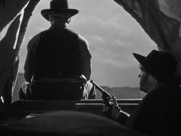 The Cleggs cause trouble for the wagon train.