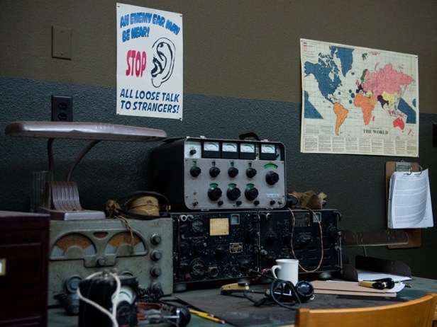 Manhattan's crew has built sets full of cool 1940s props. (Image via wgnamerica.com)