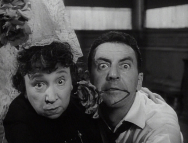 The unskilled dancer must practice a number of different styles with his new dance teacher in the 1953 short "So You Want to Learn to Dance." (Screen capture by Lindsey for TMP)