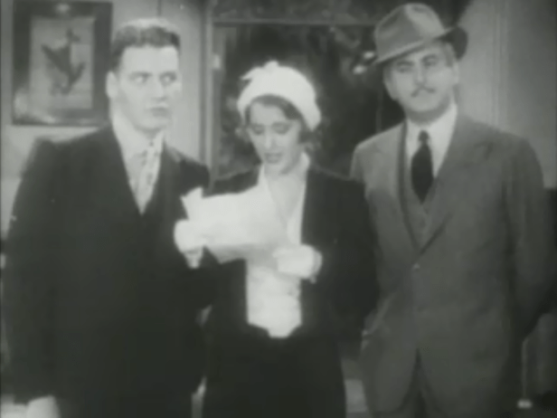 Stanwyck reads her poem. (Screen capture by Lindsey for TMP)
