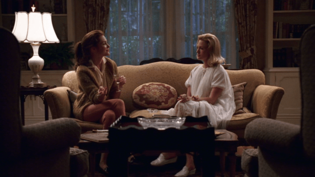 Helen Bishop: "It's a joke, really. Dan hardly saw the kids at all when we were married. He works in Manhattan -- life insurance. Now all of a sudden, he can't live without them. Of course, if he does die, I'm set."